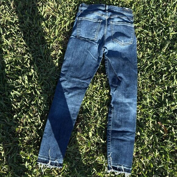 Trendy Blue Women's Jeans - Citizens of Humanity Rocket Crop High Rise Skinny - Picture 4 of 4